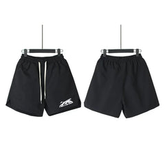 Hellstar Washed Ink Antique Graphic Pattern Street Shorts