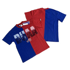 Duaa Split Red Blue Statue Of Liberty Graphic Short Sleeve Tee