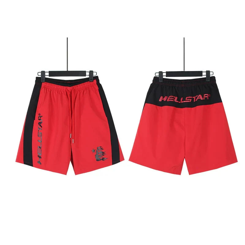 Hellstar Washed Ink Retro Antique Pattern Shorts